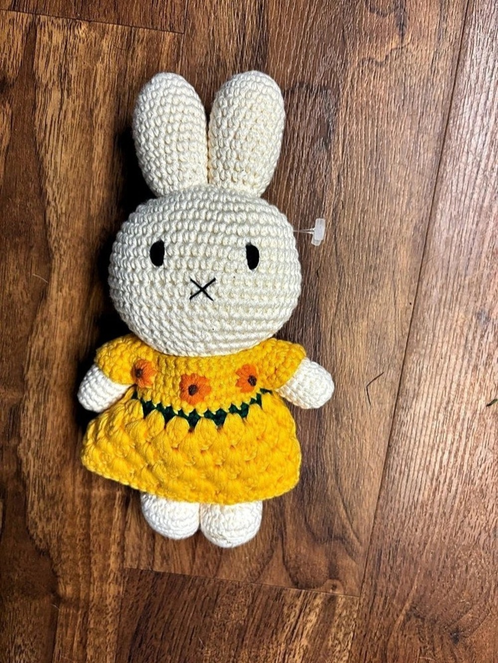 Just Dutch Miffy Crochet Plush - Van Gogh Sunflower Dress 10"